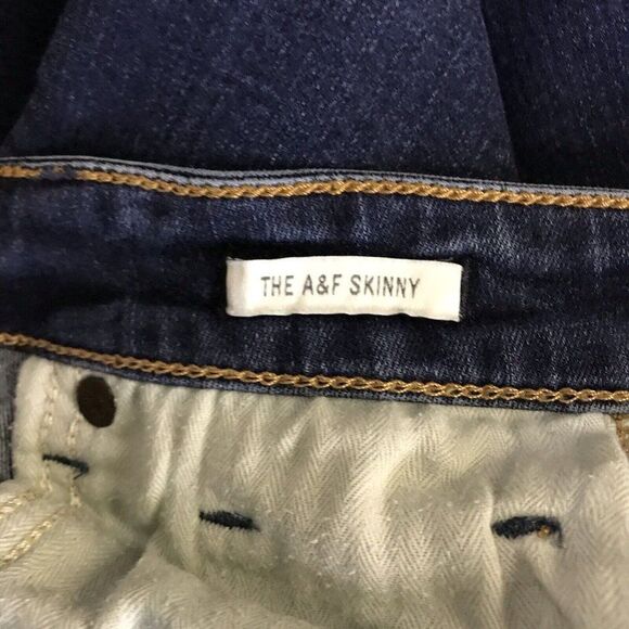 Abercrombie & Fitch Womens Denim Jeans The A&F Skinny Sz 2R, 26W 33L - Picture 8 of 12